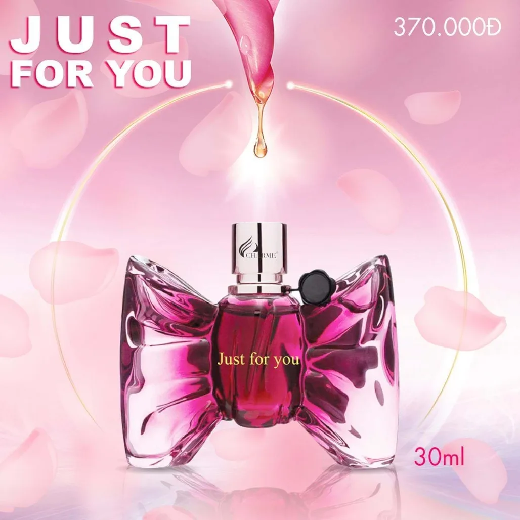 Charme Just For You tạo nên một nét tinh tế cho những người phụ nữ vui vẻ và lãng mạn. 