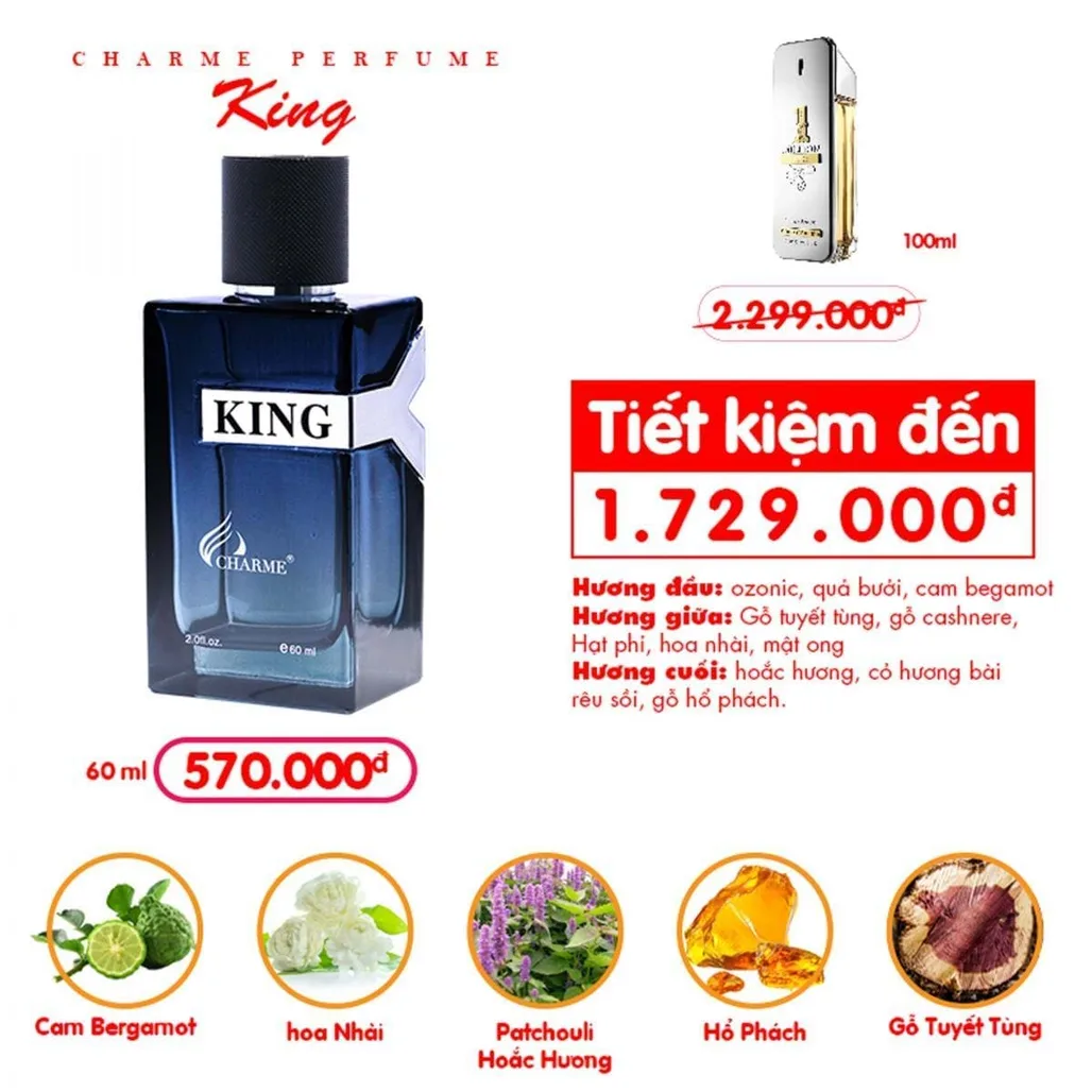 Thành phần tạo nên tuyệt tác Charme King