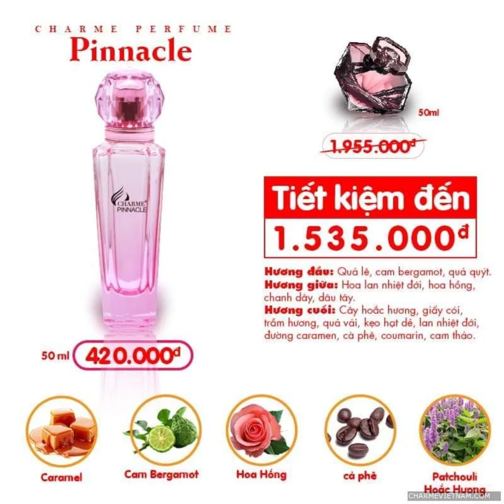 Mùi hương đặc trưng của Charme Pinnacle