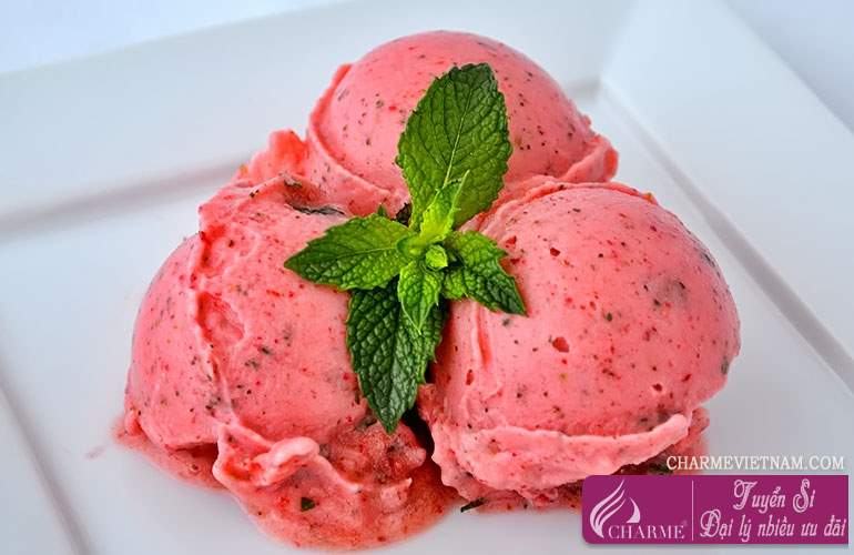 Kem Sorbet cầu vồng